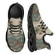 thumbnail image 1 of Zapatillas ligeras con cordones y plataforma con estampado de huellas de perro de Bohemia para mujer, zapatillas cómodas para correr, tenis para mujer, 1 of 6