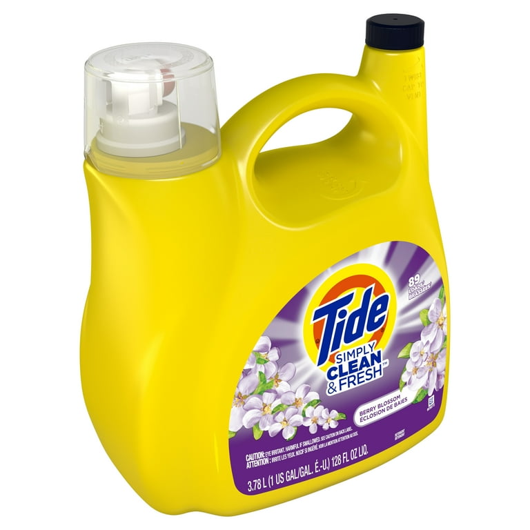 Simply Clean and Fresh Laundry Detergent, Berry Blossom, 89 Loads, 128 oz Pump Bottle Simply Clean and Fresh Laundry Detergent, Berry Blossom, 89 Loads, 128 oz Pump Bottle