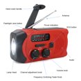thumbnail image 2 of Baohd Radio Receiver Frequency Emergency LED Flashlight Alarm Power Bank Hiking Backpacking Multifunctional Phone Charger Speaker Orange, 2 of 7