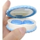 thumbnail image 2 of Caja de lentes de contacto en forma de galleta caja de lentes de contacto de viaje con espejo (azul) Feliz Sencillez, 2 of 5