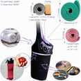 thumbnail image 5 of Zenifit Yoga Mat Bag, Long Tote with Pockets for your Yoga Accessories, Yoga Bag with Bonus Yoga Mat Strap Elastics, Holds your Pilates Mat, Color: Black and Lavender Yoga Mat Carrier for Women, 5 of 10