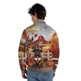 thumbnail image 5 of Thanksgiving French Bulldog Pilgrim Grateful, Thankful, Blessed Fall Welcome All Over Print 3D Baseball Jacket Dog Lover Gifts Bomber Jacket Softball - 00021, 5 of 6