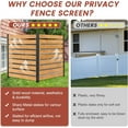 thumbnail image 6 of Slsy Air Conditioner Fence, 2-Panel Pool Equipment Enclosure, 36" W x 44" H Privacy Screens Fence Panels with Metal Stakes, Wood Trash Can Fence Privacy Fence Panel for Outside, 6 of 8