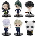thumbnail image 2 of KEVCHE 6 Piezas Gojo Satoru Figura Juguete Jujutsu Kaisen Figura de Acción Decoración de Escritorio, 2 of 6