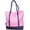 Pink, Purple, variant on Ezprogear Large Heavy Duty Canvas Tote Bag 20" W x 17" H x 6" D (Pink/Purple)