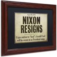 thumbnail image 2 of Trademark Fine Art "Nixon" Canvas Art by Color Bakery Black Matte, Wood Frame, 2 of 4