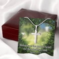 thumbnail image 4 of Scripture Card Blessed Pure In Heart Matthew 5:8 Cross Card Necklace w Stainless Steel Pendant Religious, 4 of 20