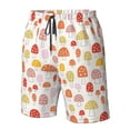 thumbnail image 5 of Disketp Men'S Swim Trunks Hawaiian Breathable Surf Beach Swimsuits Mesh Lining Beach Shorts With Pockets-Cute Cartoon Mushrooms, 5 of 9