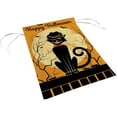 thumbnail image 2 of Happy Halloween Cat Moon Bat Double Sided Garden Flag 12 x 18 inch Decorative Yard Flag for Outdoor Lawn, 2 of 4
