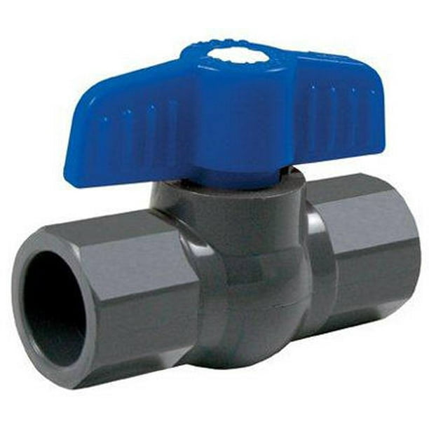 Homewerks Vbvp80E5B Pvc Schedule 80 Solvent Ball Valve 1", Gray