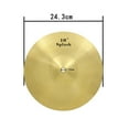 thumbnail image 2 of OULII Cymbale de Pile Jazz Crash en Métal Doré pour Pratique et Performance, 2 of 8