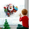 thumbnail image 5 of YWIYIUD 1PC Christmas Window Wall Stickers, 16inch Funny Wall Breaking Santa Window Stickers Christmas Living Room Decoration Christmas Door Stickers for Xmas Window Wall Refrigerator Decorations, 5 of 6