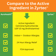 thumbnail image 2 of Aurohealth  ALLERGY RELIEF  Cetirizine Hydrochloride 10MG 100 COUNT TABLETS, 2 of 7