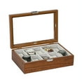 thumbnail image 2 of Mele and Co Jayson Glass Top Wooden Watch Box, 2 of 3
