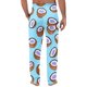 thumbnail image 5 of Pantalones largos para hombre con estampado de cintura elástica y bolsillo con cordón, pantalones largos de poliéster para hombre, 5 of 5