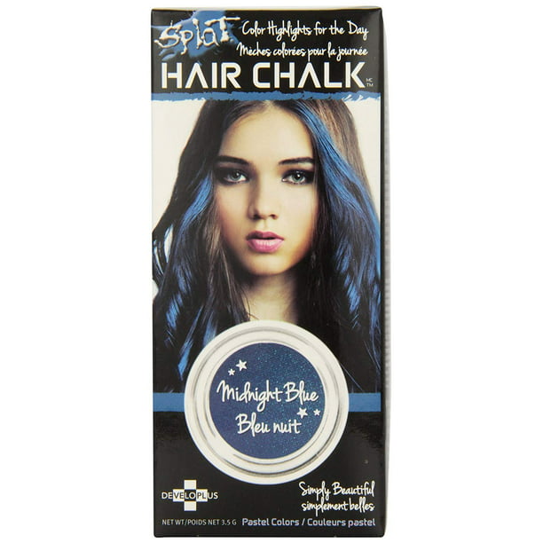Splat Hair Chalk Temporary Hair Color Midnight Blue 12 oz 