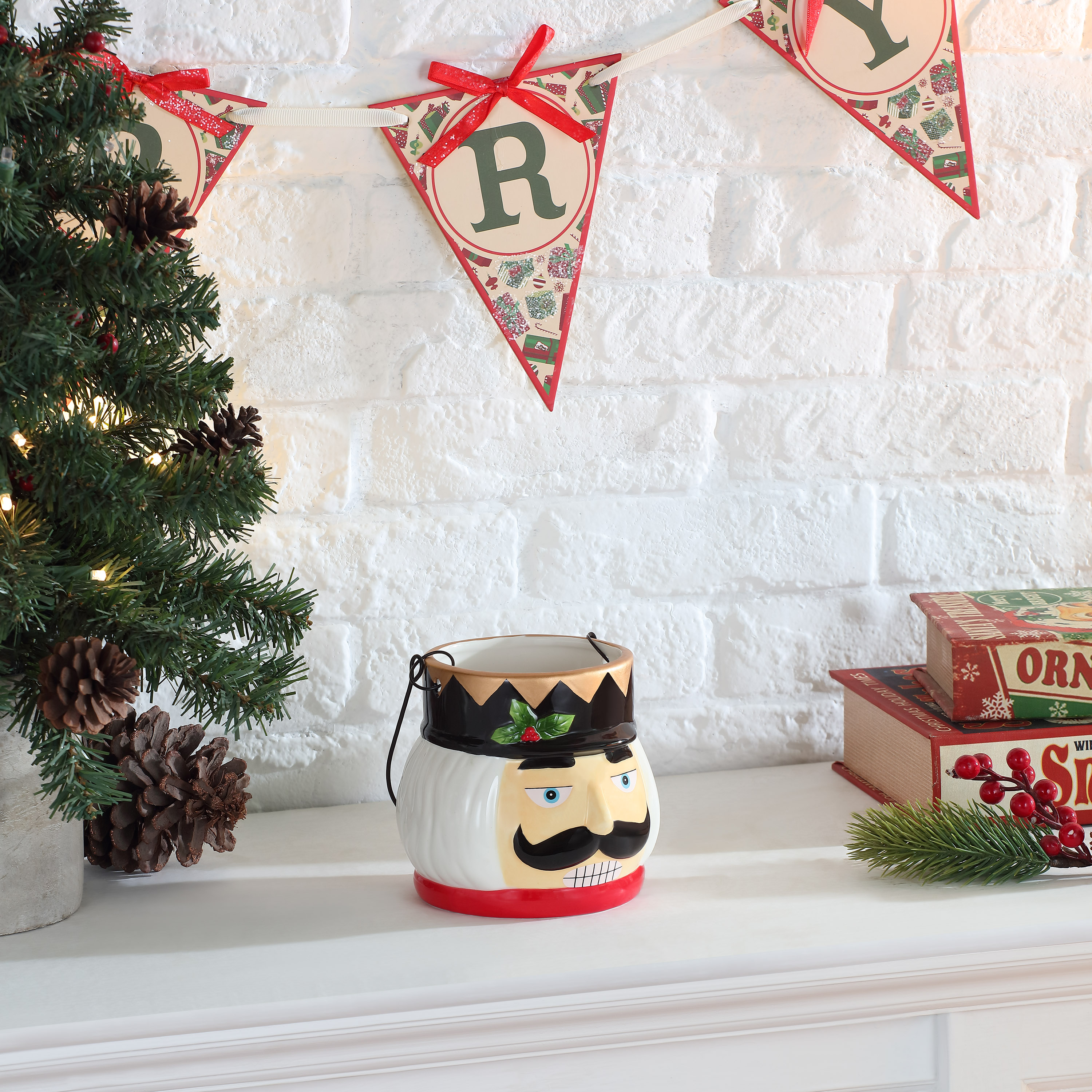 Mr. Christmas 5" Decorative Ceramic Container, 8-Piece Assortment