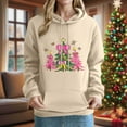 thumbnail image 2 of Enjoytime Sweatshirt for Women Lightweight Long Sleeve Pullover Hoodies Cute Printed Xmas Holiday Fall Winter Sweatshirts Khaki S, 2 of 4
