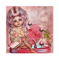 thumbnail image 1 of Cuadros Decorativos 5D dibujos animados niña completa ronda taladro diamante pintura resina decoración de diamantes de imitación JShteea Nuevos Originales, 1 of 5