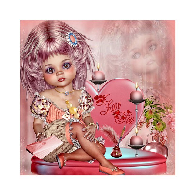 Cuadros Decorativos 5D dibujos animados niña completa ronda taladro diamante pintura resina decoración de diamantes de imitación JShteea Nuevos Originales