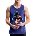 thumbnail image 6 of American Flag Dumbbells - Men’s Premium Top Tank, 6 of 9