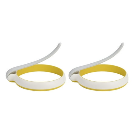 

2Pcs Round Egg Rings Pancake Ring Handles Nonstick Fried Frying Omelette