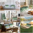 thumbnail image 6 of Polygonal Leaves Outdoor Pillow Covers Pack of 2 Gold Green Watercolor Style Waterproof Throw Pillow Covers Decorative Cushion Cases for Patio Garden Tent Balcony Couch 20x12 inch, 6 of 8