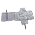 thumbnail image 1 of Cambiador de pañales para bebé, impermeable, portátil, plegable, con correas para colgar, color gris, 1 of 14