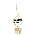 thumbnail image 1 of Pray To Myself For Myself Car Keychain Angel Wing Pendant, 1 of 4