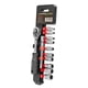 thumbnail image 3 of Juego Matraca 72 Dientes 1/4" 10 Dados en Pulgadas + Ext 4", 3 of 4