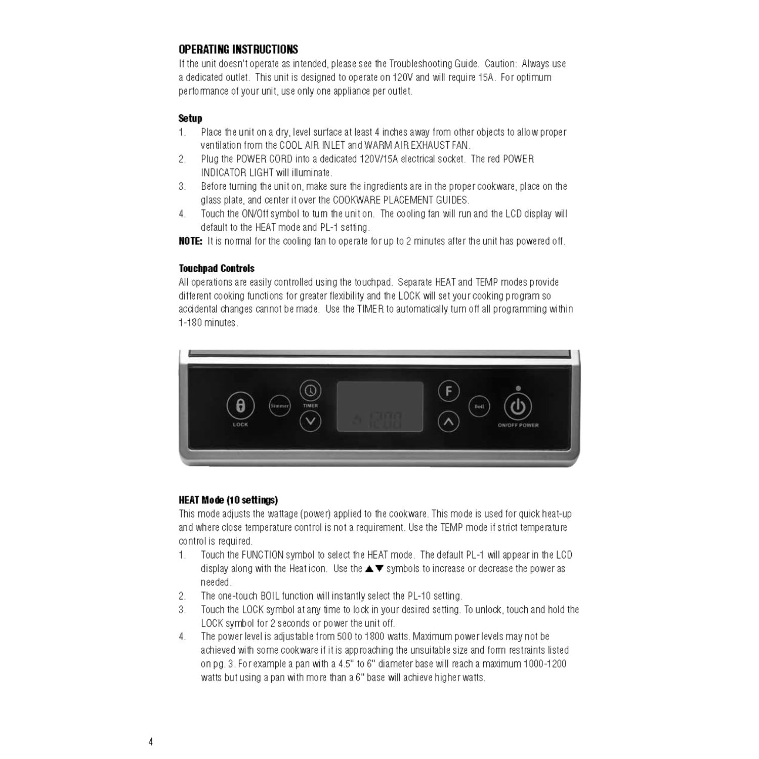 Max Burton 6400 Digital Choice Induction Cooktop With Lcd Display
