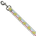 thumbnail image 2 of Nickelodeon Pet Leash, Dog Leash, Mocking Spongebob Pose Stripe White Blue Red, 4 Feet Long 1.0 Inch Wide, 2 of 4