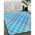 thumbnail image 3 of Ahgly Company Machine Washable Indoor Rectangle Transitional Blue Area Rugs, 5' x 8', 3 of 7