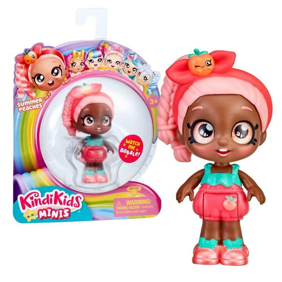 Kindi Kids Minis - Summer Peaches - Mini Bobble Head Doll