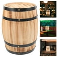 thumbnail image 1 of LIFKOME Handmade Decorative Wine Barrel Wood Beer Barrel For Decoration Rustic Centerpiece Sturdy, 1 of 8