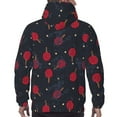 thumbnail image 7 of Fotbe Men's Hoodie with Ping Pong Pattern - Kangaroo Pocket Pullover Hooded Sweatshirt, Perfect for Daily Wear, Travel, and Home-3X-Large, 7 of 7