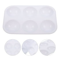 OFFIGAM 12-Piece White Plastic Watercolor Palette Set for Travel and Mixing Paints, Portable Artist Supplies