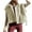 Beige, variant on Womens Fleece Vest Casual Sleeveless Button Down Jacket Outerwear with Pockets