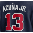 thumbnail image 3 of Camisetas de béisbol de la famosa marca Atlanta con bordados para hombres, mujeres y jóvenes, personalizadas #1 ALBIES #3MURPHY #13 ACUNAJR #27 RILEY OLAON, 3 of 5