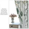 thumbnail image 5 of Green Eucalyptus Leave Curtains Watercolor Floral Spring Botanical Blackout Print Rod Pocket Window Drapes for Bedroom Living Room 42x63in, 5 of 6