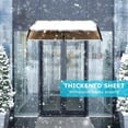 thumbnail image 2 of WoofPaw Polycarbonate Door Window Awning, All Weather Rain Snow UV Protection Front Entry Canopy with Heavy Duty ABS Bracket for Residential & Commercial Exterior Use Brown Board  Black Bracket 80x40, 2 of 18