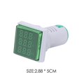 thumbnail image 4 of Medidor de frecuencia de corriente de voltaje del voltímetro digital LED cuadrado (verde), 4 of 5