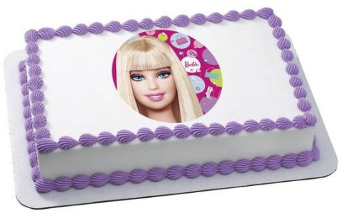 Barbie Doll American Edible Birthday Cake Image Topper Frosting Icing 1//4 Sheet