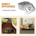 thumbnail image 3 of OULII Compost Bin Countertop 1Pack Stainless Steel Compost Bin For Kitchen Counter Top Food Waste Collection Silver, 3 of 8