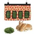 thumbnail image 1 of Bolsa para comedero de heno para conejos, almacenamiento para comedero de heno para cobayas, bolsa de heno para conejos, alimentador de heno para cobayas, almacenamiento para comederos de heno para animales pequeños, tela Oxford 600D (fresa) Rojo Verde, 1 of 4