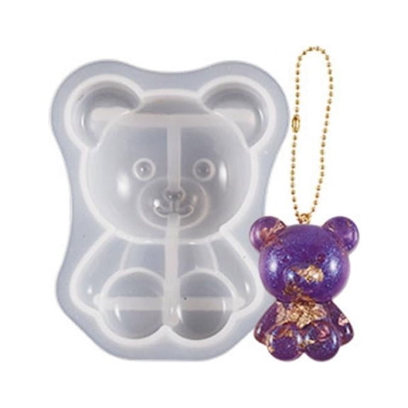 TINYSOME 3D Silicone Molds Epoxy Resin Casting Molds Semi-dimensional Bear Mould