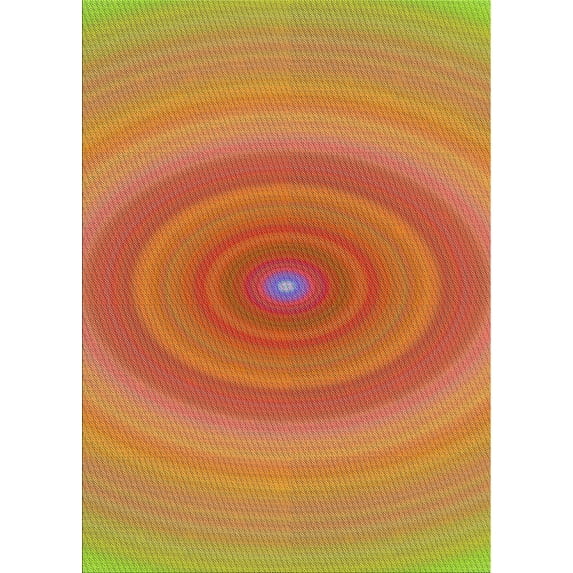 Ahgly Company Machine Washable Indoor Rectangle Transitional Yellow Area Rugs, 4' x 6'