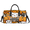 Blue, variant on Halloween Travel Duffle Bag for Men Women, Evil Pumpkin Gym Sport Bag Lightweight Waterproof Weekend Overnight Carry On Tote