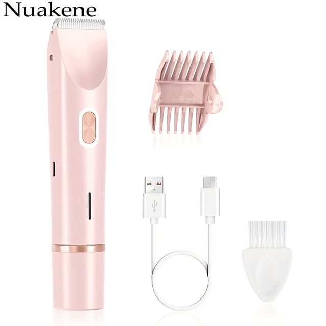 SUTENGDA 1pc Dual-Head Electric Hair Trimmer for Women Rechargeable 400mAh Lithium Battery USB Charging Multipurpose Bikini Razor and Face Shaver for Body Arms Thighs - Ideal New Ye