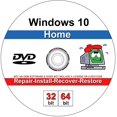 thumbnail image 1 of Windows 10 Home Repair, Recover, Restore & Re-install 32/64 Bit DVD, 1 of 2